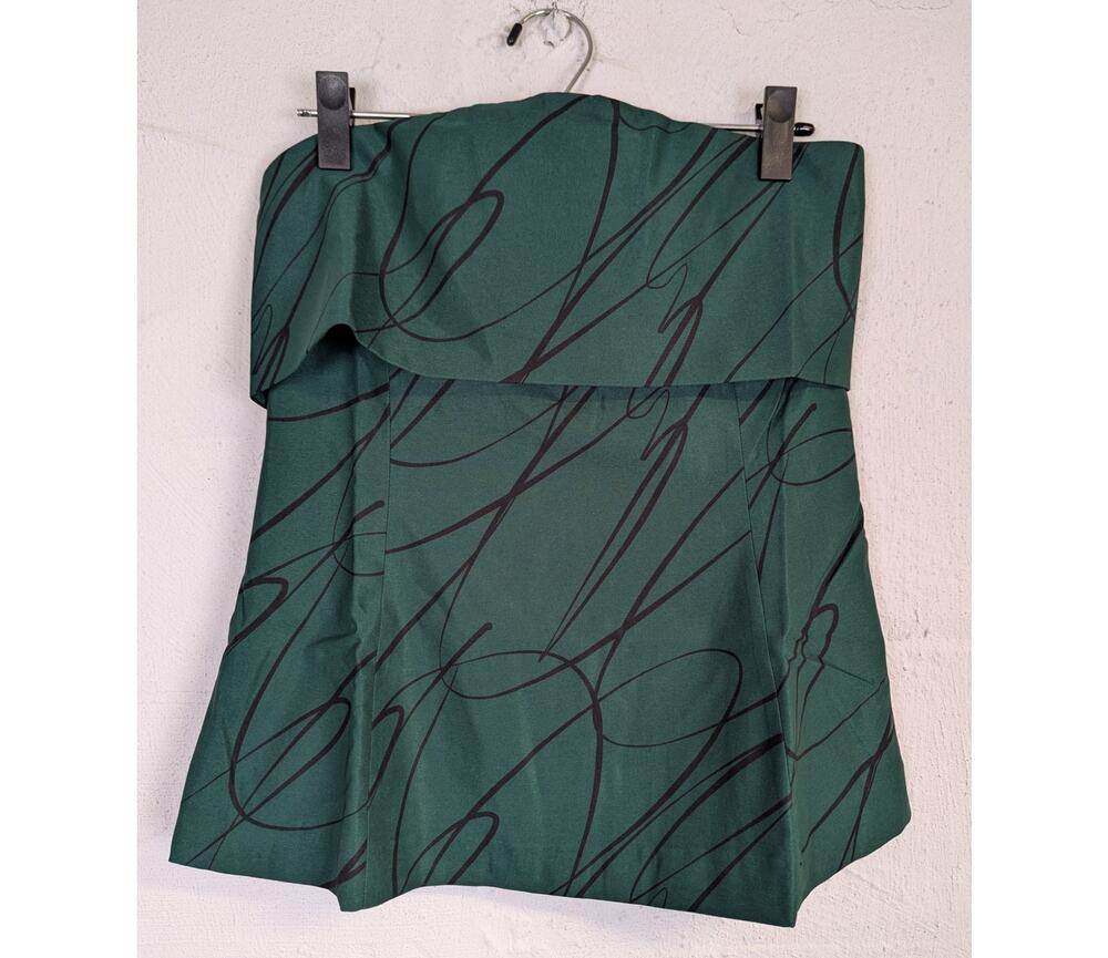 Tuckernuck Strapless Blouse Formal Cocktail Party Evergreen Holiday Womens Small